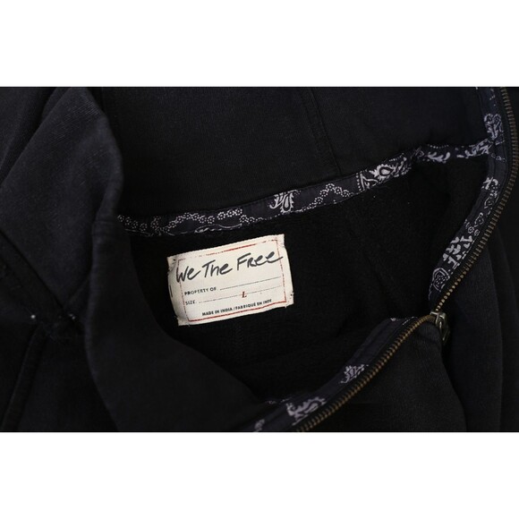 Free People We The Free Just A Game Half-Zip Sweatshirt Top Slouchy L NEW 282629 - Picture 8 of 8